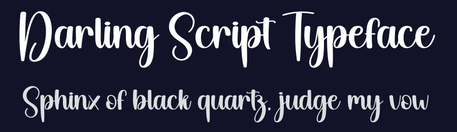 Darling Script Typeface by creativeletter — Script Handwritten Font — thumbnail 2