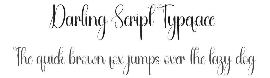 Darling Script Typeface by andikastudio — Script Handwritten Font