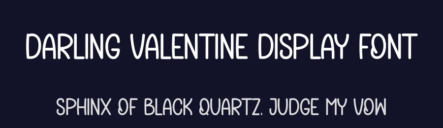Darling Valentine Display Font by andikastudio — Display Font — thumbnail 2
