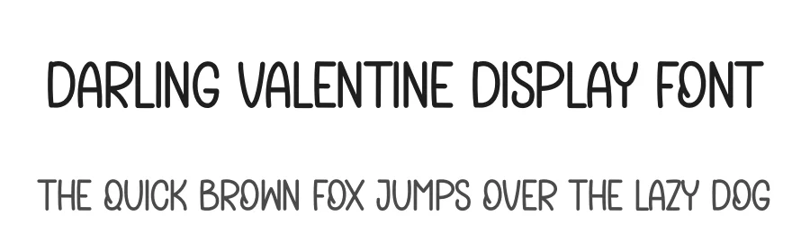 Darling Valentine Display Font by andikastudio — Display Font