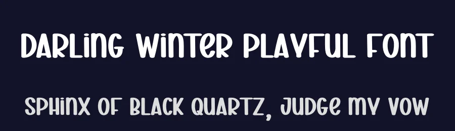 Darling Winter Playful Font by creativeletter — Display Font — thumbnail 2