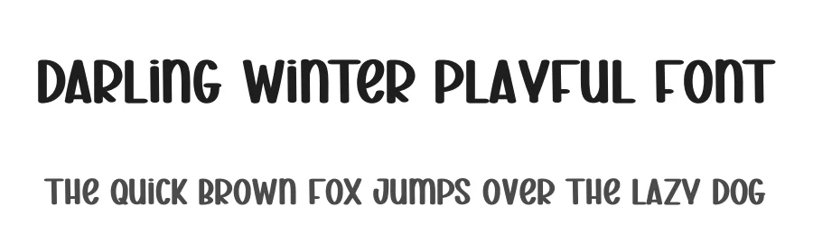 Darling Winter Playful Font by creativeletter — Display Font