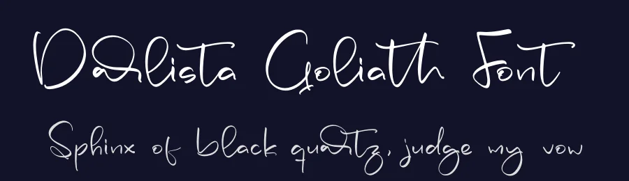 Darlista Goliath Font by letterfabric — Script Handwritten Font — thumbnail 2