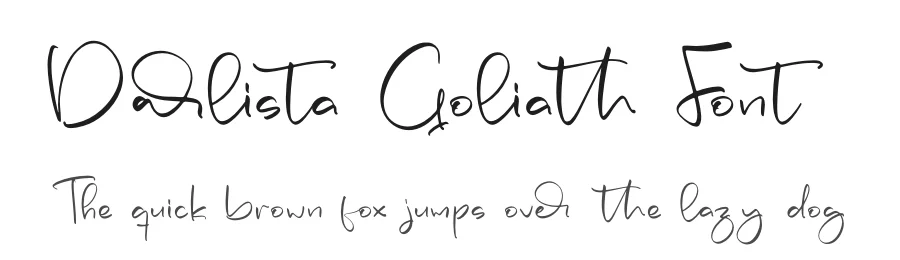 Darlista Goliath Font by letterfabric — Script Handwritten Font