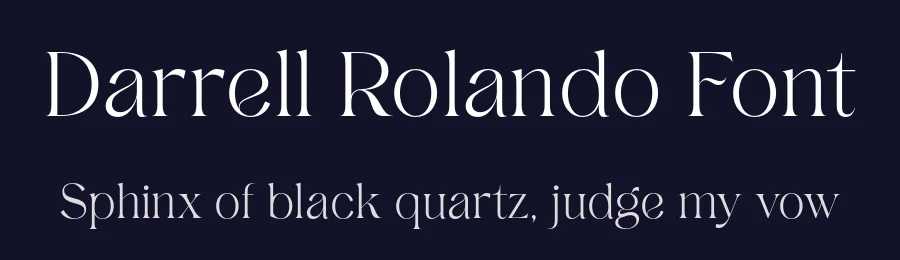 Darrell Rolando Font by grezlinestudio — Display Font — thumbnail 2