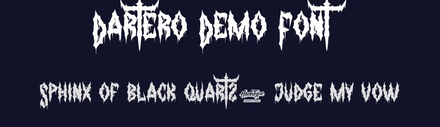 Dartero Demo Font by NoahType Studio — Display Font — thumbnail 2