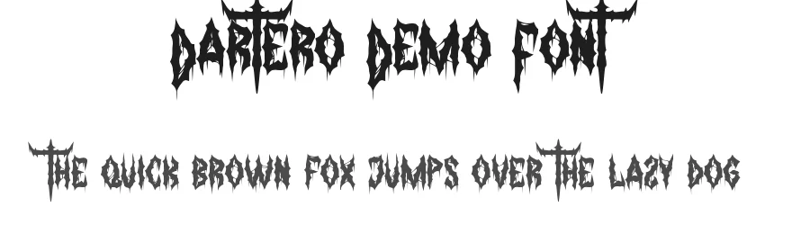 Dartero Demo Font by NoahType Studio — Display Font