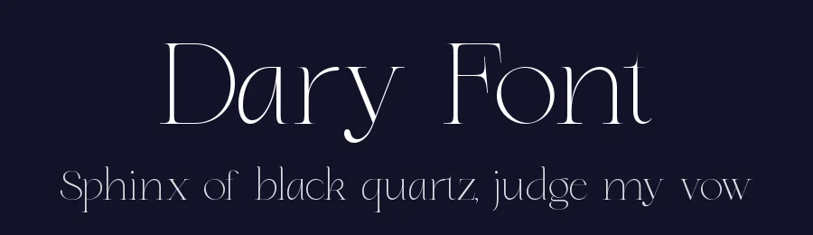 Dary Font by zaain type — Serif Font — thumbnail 2