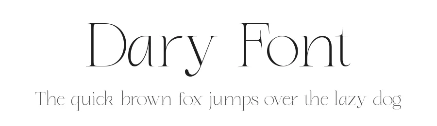 Dary Font by zaain type — Serif Font