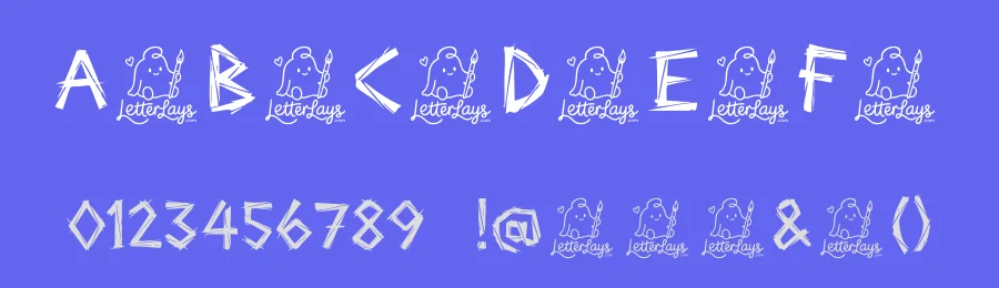 Dash Gash Free Font by Letterlays — Display Font — thumbnail 3