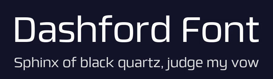 Dashford Font by Zafara — Display Font — thumbnail 2