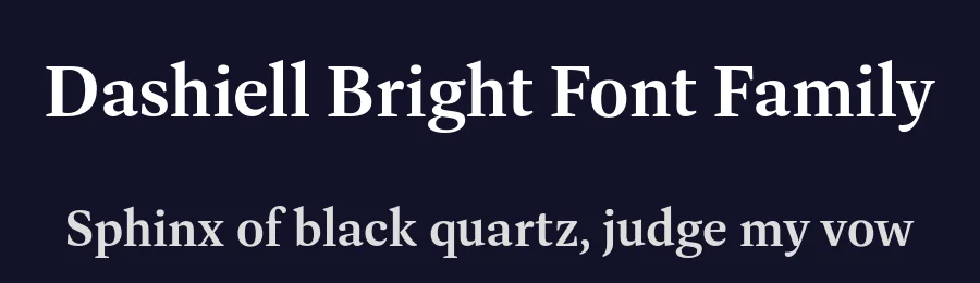 Dashiell Bright Font Family by Max Phillips — Serif Font — thumbnail 2