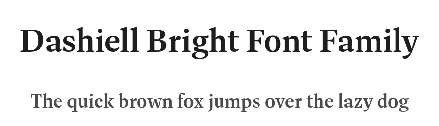 Dashiell Bright Font Family by Max Phillips — Serif Font