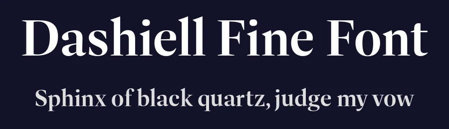 Dashiell Fine Font by Signal Type Foundry — Serif Font — thumbnail 2