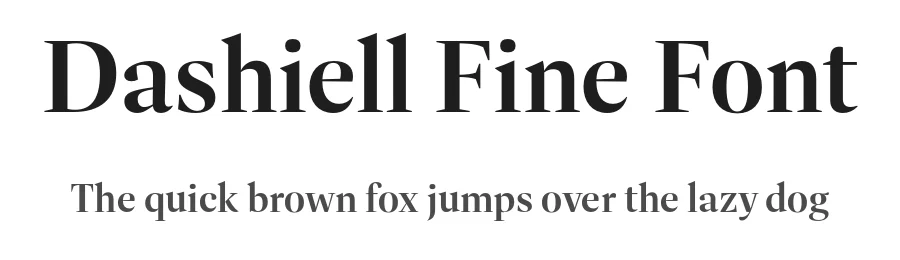 Dashiell Fine Font by Signal Type Foundry — Serif Font