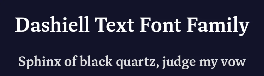 Dashiell Text Font Family by Signal Type Foundry — Serif Font — thumbnail 2