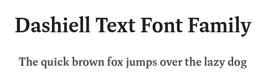 Dashiell Text Font Family by Signal Type Foundry — Serif Font