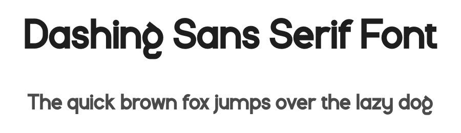Dashing Sans Serif Font by twinletter — Sans Serif Font