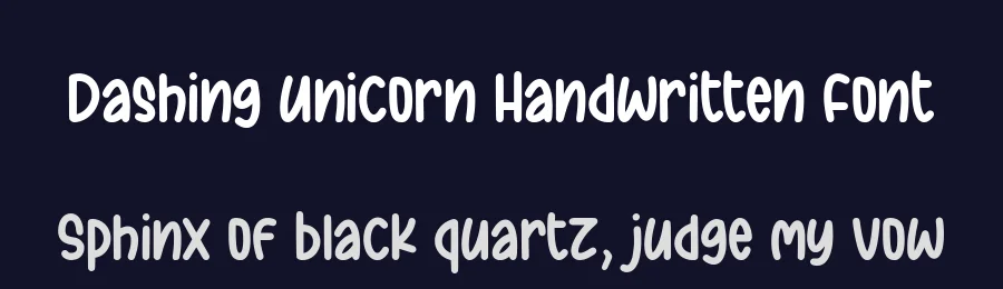 Dashing Unicorn Handwritten Font by balpirick — Script Handwritten Font — thumbnail 2