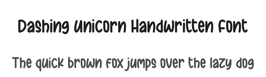 Dashing Unicorn Handwritten Font by balpirick — Script Handwritten Font
