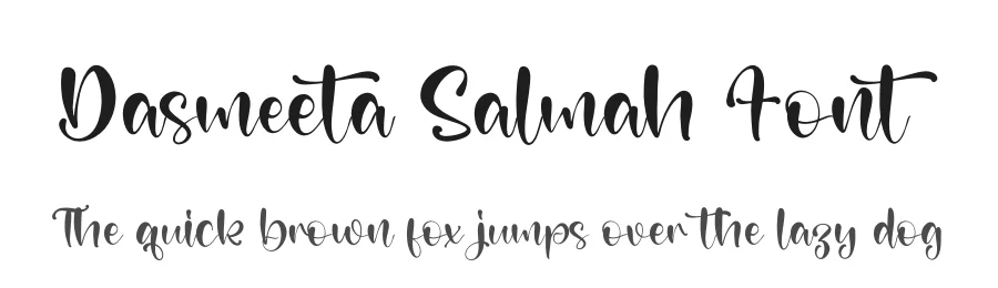 Dasmeeta Salmah Font by letterfabric — Script Handwritten Font