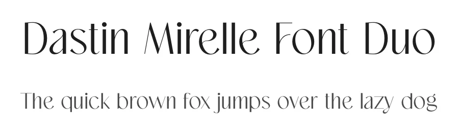 Dastin Mirelle Font Duo by ToniStudio — Sans Serif Font