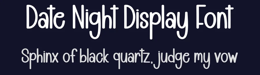 Date Night Display Font by andikastudio — Display Font — thumbnail 2
