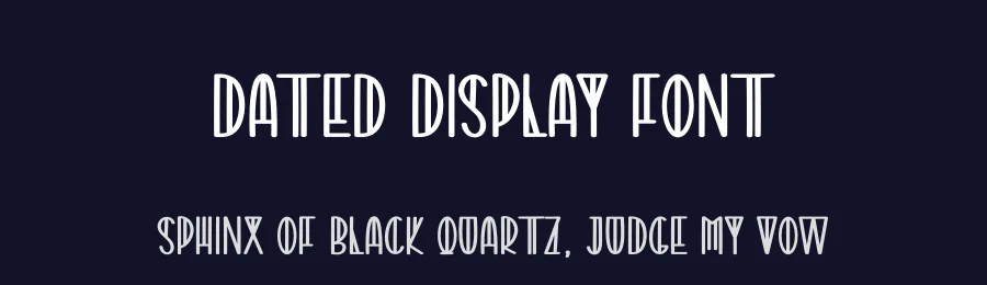 Dated Display Font by creativeletter — Display Font — thumbnail 2