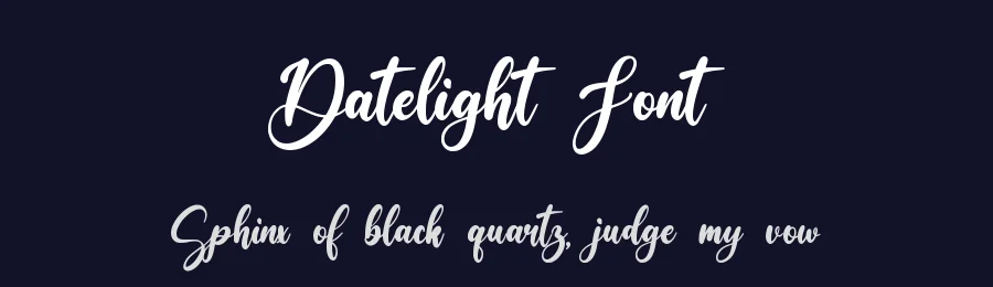 Datelight Font by qwrtype — Script Handwritten Font — thumbnail 2