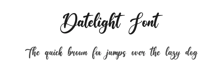 Datelight Font by qwrtype — Script Handwritten Font