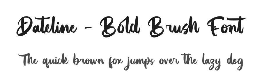 Dateline – Bold Brush Font by letterenastudios — Script Handwritten Font