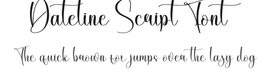 Dateline Script Font by creativeletter — Script Handwritten Font