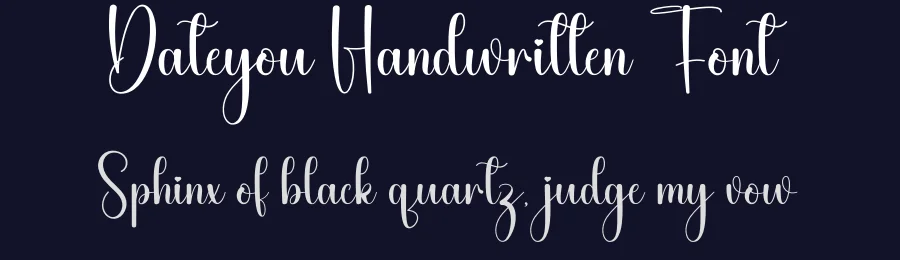Dateyou Handwritten Font by andikastudio — Script Handwritten Font — thumbnail 2