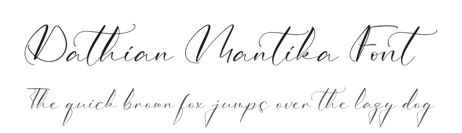 Dathian Mantika Font by letterfabric — Script Handwritten Font