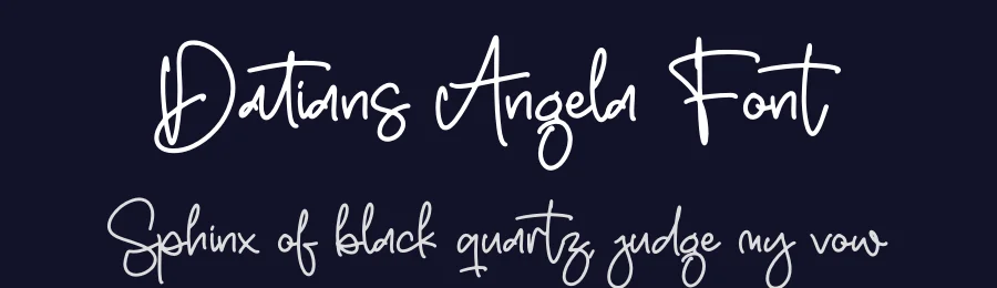 Datians Angela Font by letterfabric — Script Handwritten Font — thumbnail 2