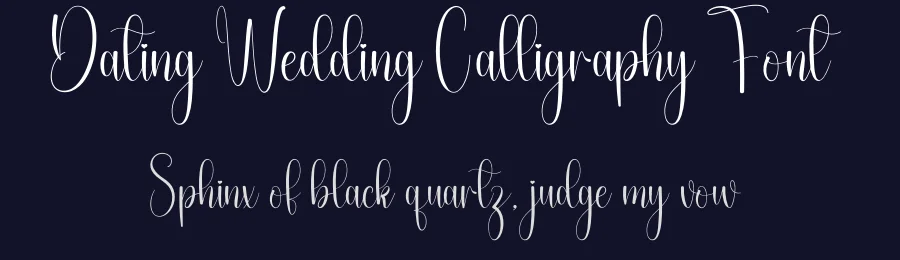Dating Wedding Calligraphy Font by andikastudio — Script Handwritten Font — thumbnail 2
