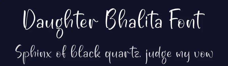Daughter Bhalita Font by letterfabric — Script Handwritten Font — thumbnail 2