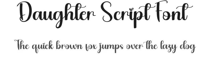 Daughter Script Font by andikastudio — Script Handwritten Font
