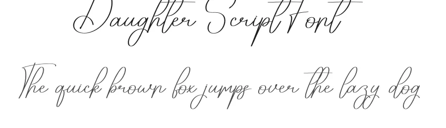 Daughter Script Font by creativeletter — Script Handwritten Font