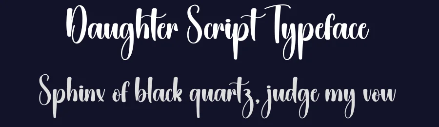 Daughter Script Typeface by creativeletter — Script Handwritten Font — thumbnail 2