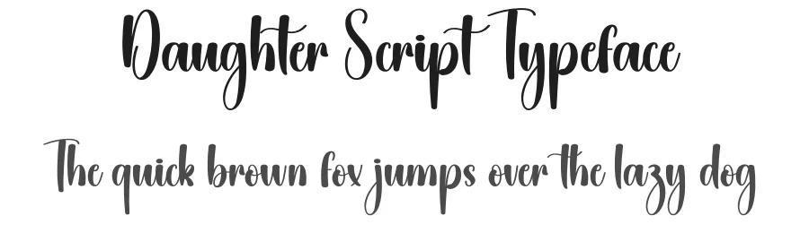 Daughter Script Typeface by creativeletter — Script Handwritten Font