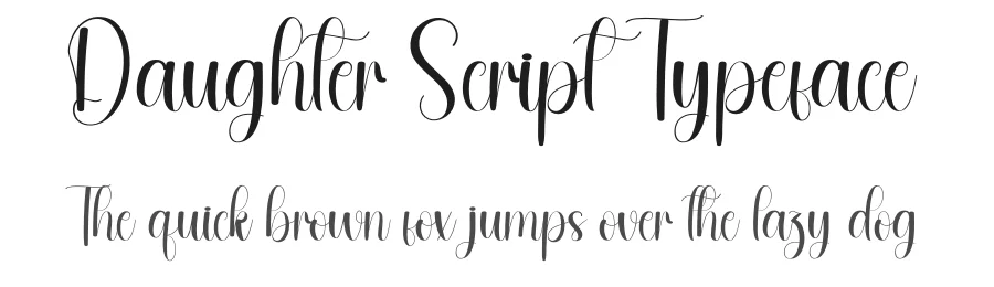 Daughter Script Typeface by andikastudio — Script Handwritten Font
