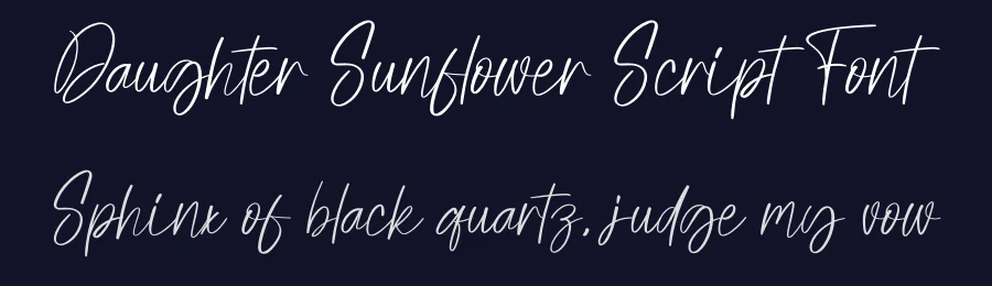 Daughter Sunflower Script Font by creativeletter — Script Handwritten Font — thumbnail 2
