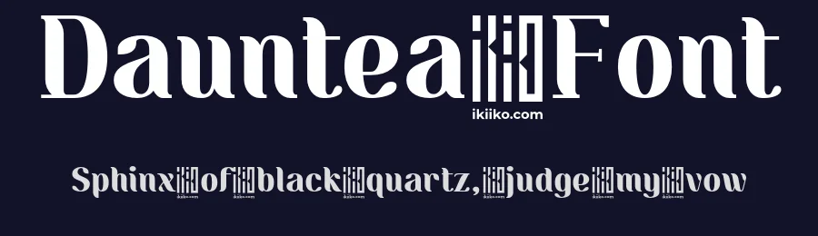 Dauntea Font by ikiiko type — Display Font — thumbnail 2