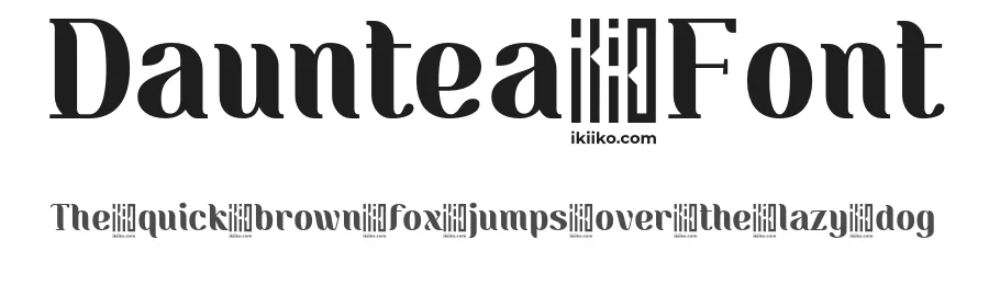 Dauntea Font by ikiiko type — Display Font