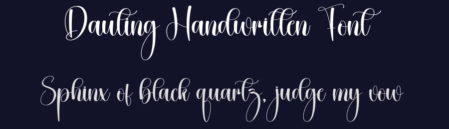 Dauting Handwritten Font by creativeletter — Script Handwritten Font — thumbnail 2