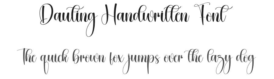 Dauting Handwritten Font by creativeletter — Script Handwritten Font