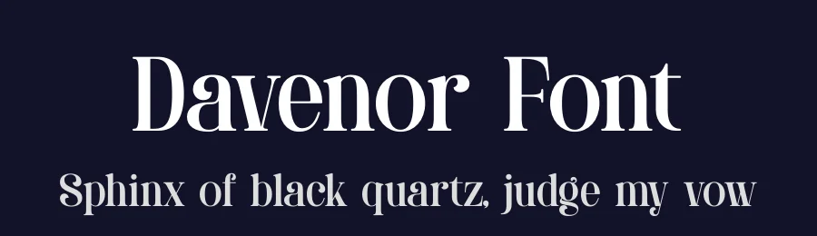 Davenor Font by Gracetypestudio — Display Font — thumbnail 2