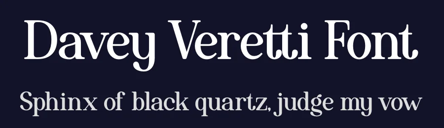 Davey Veretti Font by Denustudios — Serif Font — thumbnail 2