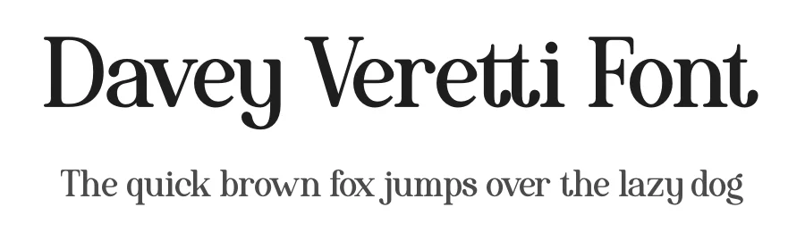 Davey Veretti Font by Denustudios — Serif Font